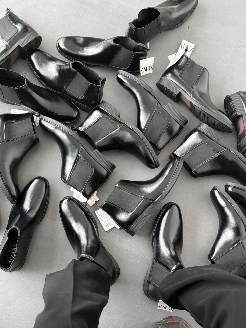 Classic Black Leather Chelsea Boots