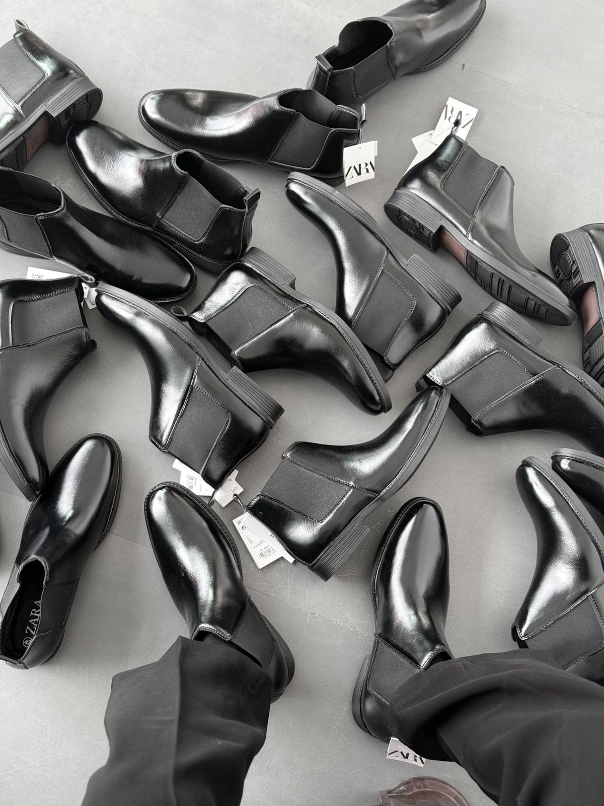 Classic Black Leather Chelsea Boots