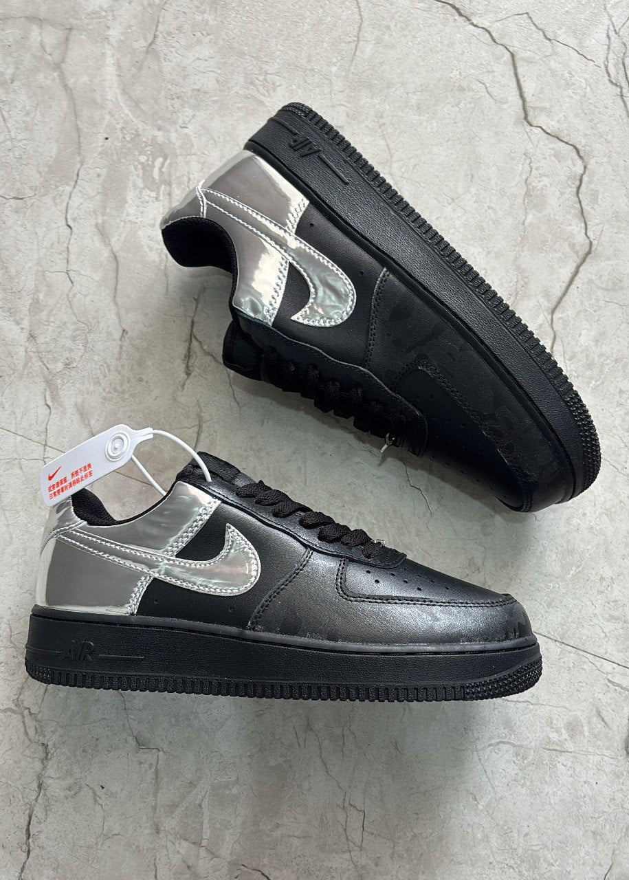 Nike Air Force 1 Low Retro "All-Star" Black Metallic Silver