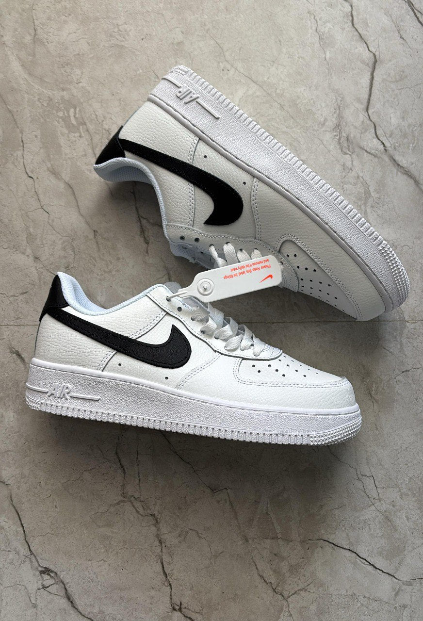 Nike Air Force 1 '07 White/Black Low-Top Leather Sneaker