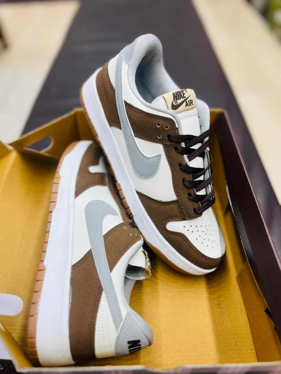 Nike Dunk Low Classic "Baroque Brown" Inspired Sneakers