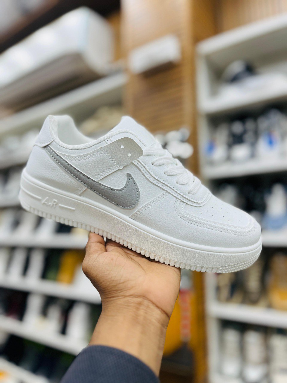 Nike Classic White Low-Top Sneakers (AF1 Style) - Unisex Casual Shoes