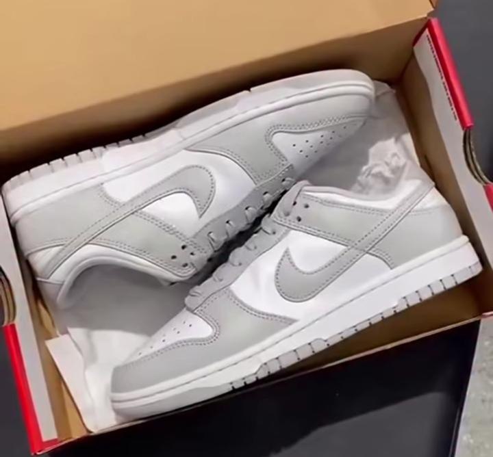 Nike Dunk Low Retro "Grey Fog" Sneakers leather