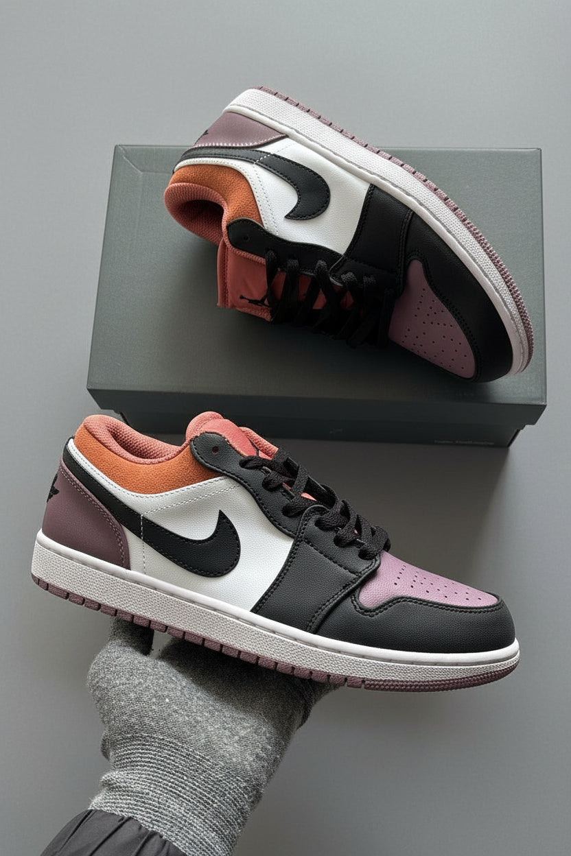 Nike Air Jordan 1 Low SE "Sky J Mauve" White/Black-Sky J Orange