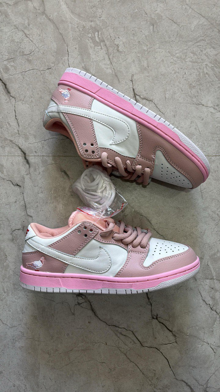 Nike SB Dunk Low Pro QS x Jeff Staple "Pink Pigeon" Pink White