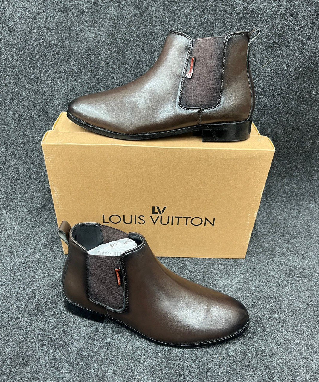 Men's Classic Leather Chelsea Boots - Casual Ankle Boots