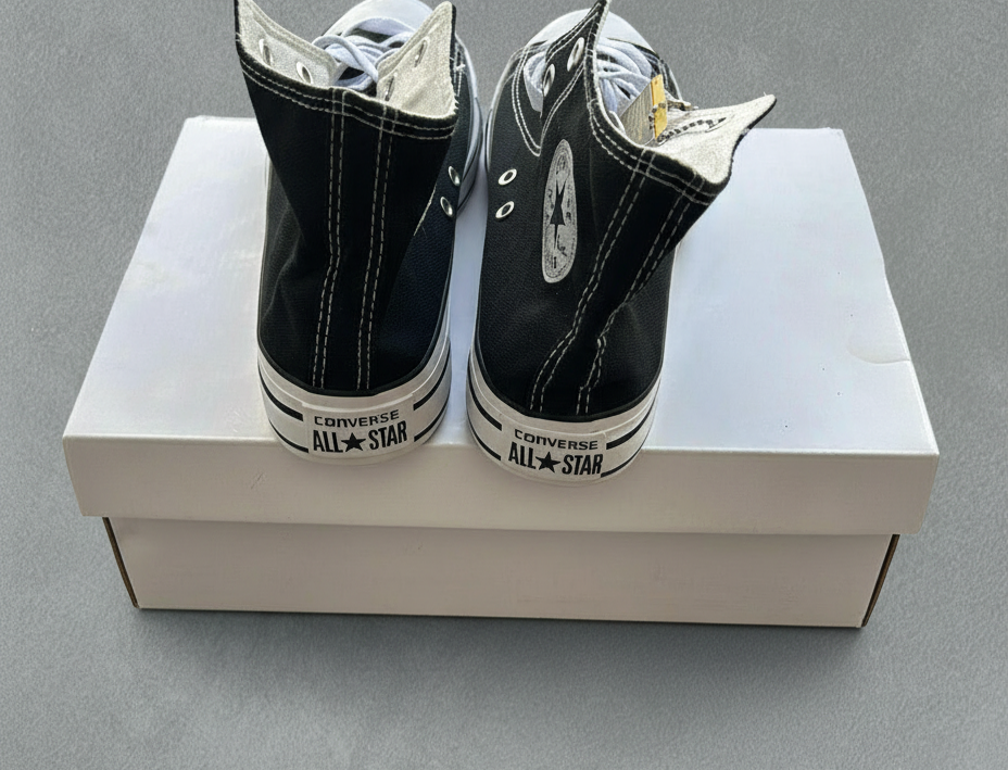 Converse Classic Black High-Top Canvas Sneakers