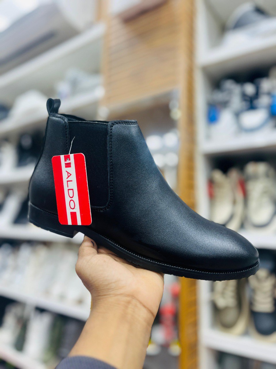 Aldo Men's Leather Chelsea Boots | Classic Slip-On Style