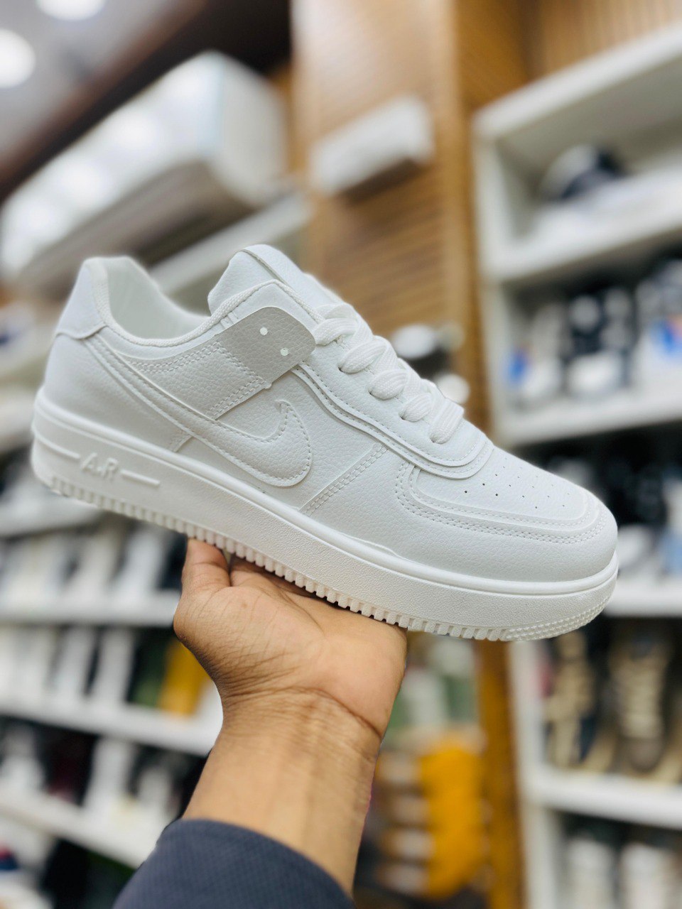 Nike Classic White Low-Top Sneakers (AF1 Style) - Unisex Casual Shoes