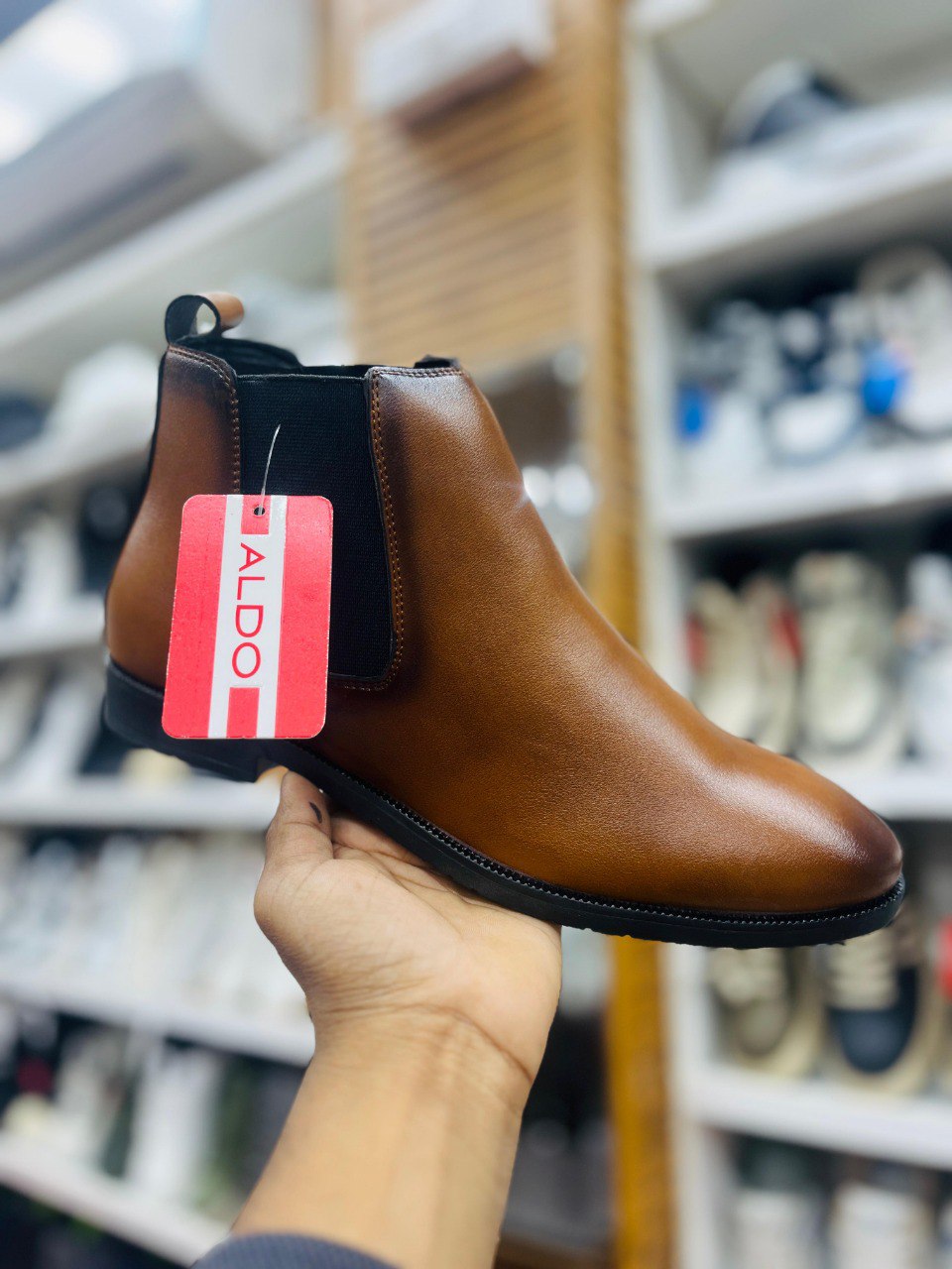 Aldo Men's Leather Chelsea Boots | Classic Slip-On Style